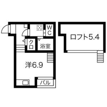 黒川駅 徒歩10分 1階の物件間取画像